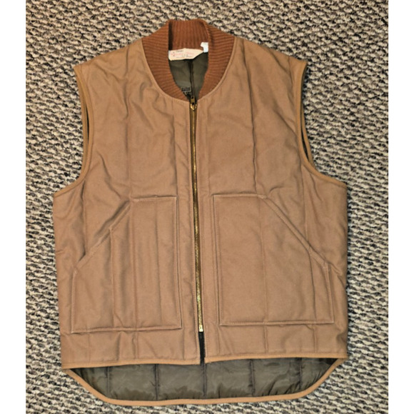Vintage 90’s Walls Vest Men’s L Brown Quilted Lined American Workwear USA - Picture 1 of 10